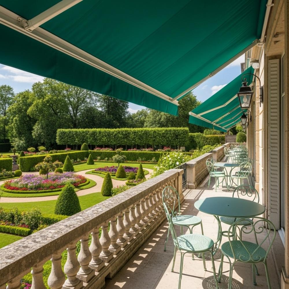 store extérieur versailles store banne vert versailles