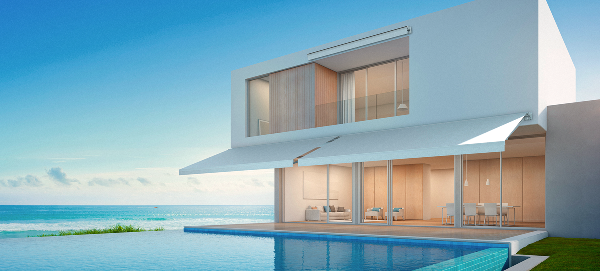 stores semi-coffre sur-mesure Maison avec des stores semi-coffre sur-mesure