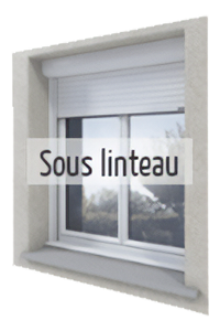 choisir un volet roulant - Volet roulant sous linteau Volet roulant sous linteau - enroulement vers l'extérieur