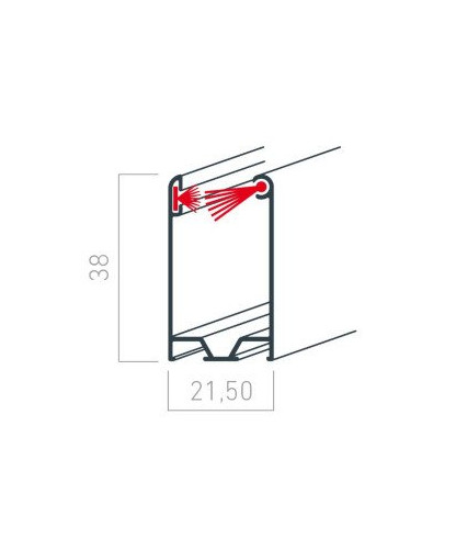 Côtes coulisse moustiquaire enroulable Côtes encombrement coulisse de la moustiquaire enroulable