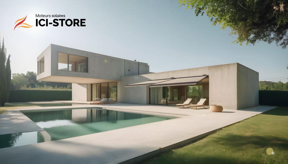 Stores banne motorisation solaire ICI STORE Stores banne motorisation solaire ICI STORE