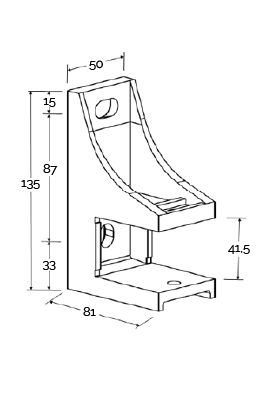 platine pour fixation murale platine de fixation murale diagramme