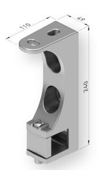 Fixation plafond store banne Fixation plafond (diagramme)