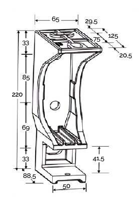 equerre de fixation plafond store banne altea equerre de fixation plafond (diagramme)