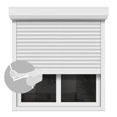 QUALIRENO MANUEL - Volet roulant sur-mesure lames 45 mm