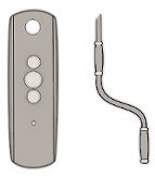 Moteur Dooya avec Manivelle de Secours Amovible Moteur Dooya avec manivelle de secours amovible