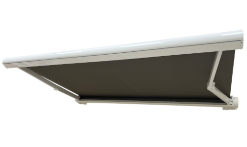 Store banne Altea composant le store double pente XL Store banne Altea blanc