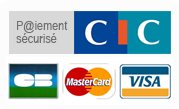 Logos cb, master card, visa - Paiement sécurisé par carte bancaire : CIC Logos cb, master card, visa - Paiement sécurisé par carte bancaire : CIC
