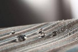 Détail d'un toile imperméabilisée Dickson. Traitement déperlant Dickson